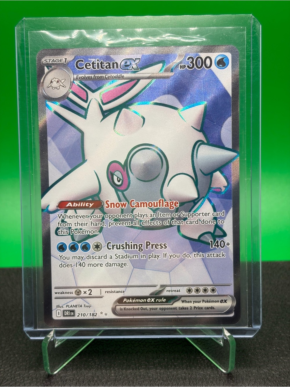 Cetitan ex Full Art Pokémon Card